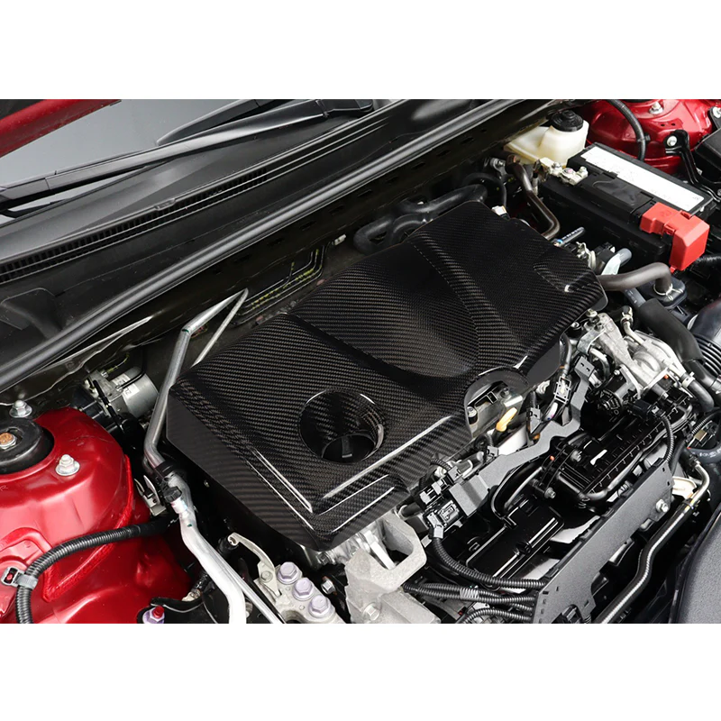 For 2018 - 2020 Toyota Camry 2.5L / 4-Cylinder Engine Cover Trim- Real Carbon Fiber - Image 6