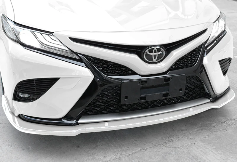 For 2018-2020 Toyota Camry Painted White Front Bumper Body Splitter Spoiler Lip 3PCS - Image 5
