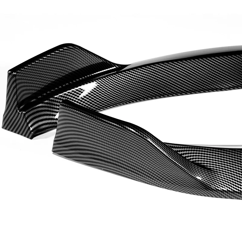For 2018-2021 BMW X3 X4 G01 G02 M-Sport Carbon Look Front Bumper Body Splitter Spoiler Lip 3PCS - Image 3