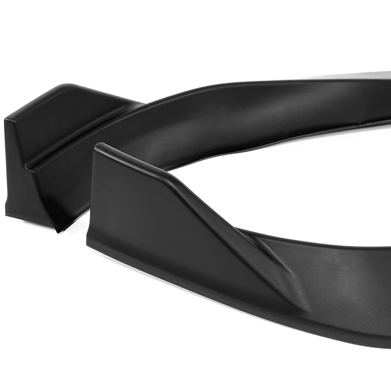For 2019-2023 BMW X5 G05 M-Sport Unpainted Matte Black Front Bumper Body Splitter Spoiler Lip 3PCS - Image 3