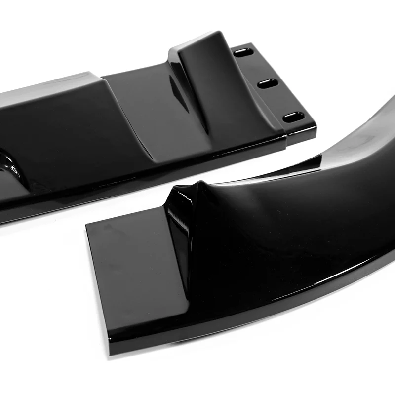 For 2018-2021 BMW X3 X4 G01 G02 M-Sport Painted Black Front Bumper Body Splitter Spoiler Lip 3PCS - Image 2
