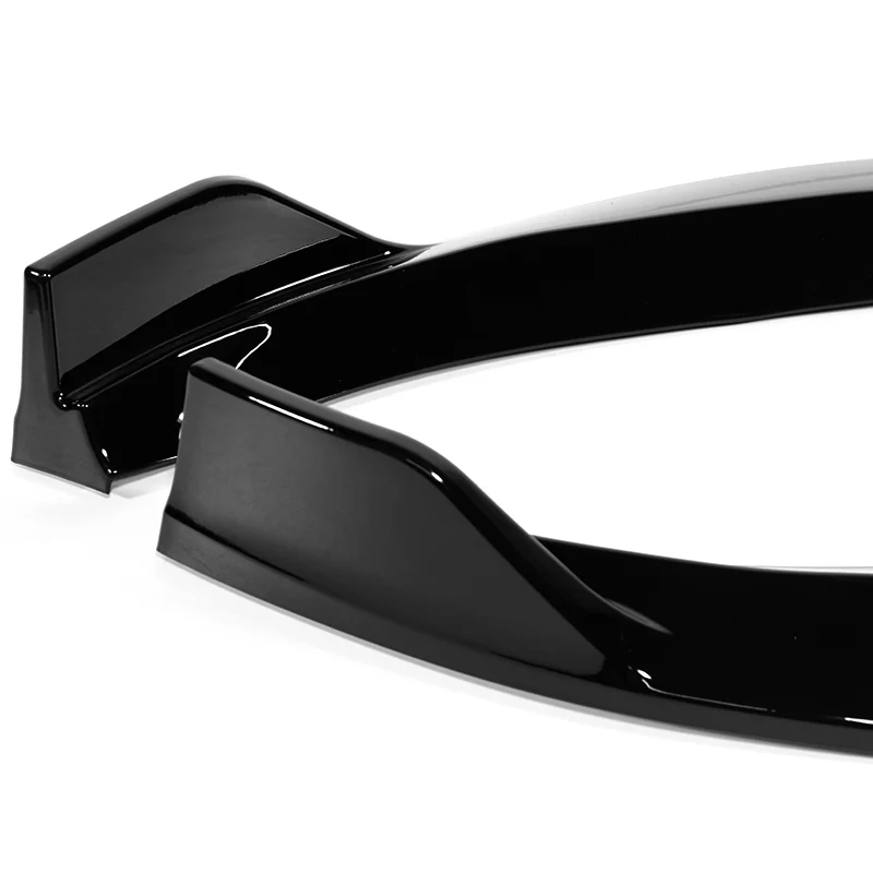 For 2018-2021 BMW X3 X4 G01 G02 M-Sport Painted Black Front Bumper Body Splitter Spoiler Lip 3PCS - Image 3