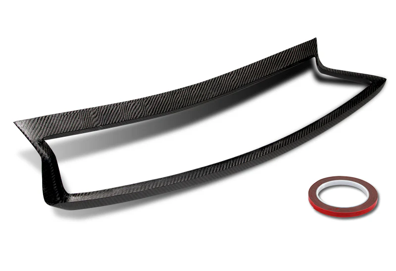 For 2018 - 2021 Infiniti Q50 Real Carbon Fiber Front Bumper Grille Grill Outline Trim Overlay Cover - Image 4