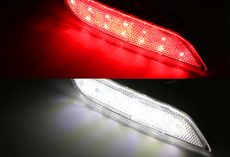 For 2018–2021 Toyota Camry 24-SMD LED Rear Bumper Stop Brake Light Kit -Clear Lens - Image 4