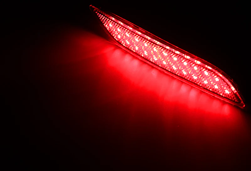 For 2018–2021 Toyota Camry 24-SMD LED Rear Bumper Stop Brake Light Kit -Red Lens - Image 4