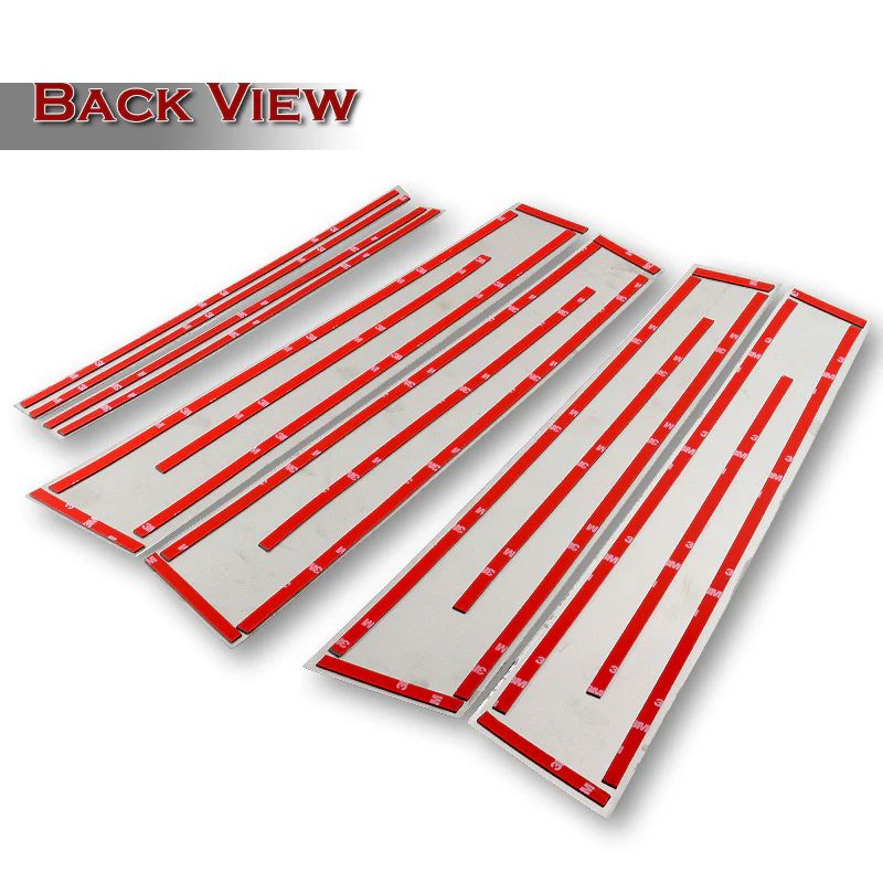 For 2018 - 2022 GMC Terrain Mirror Chrome Exterior Stainless Car Window Door Pillar Trim 6-PCS - Image 3