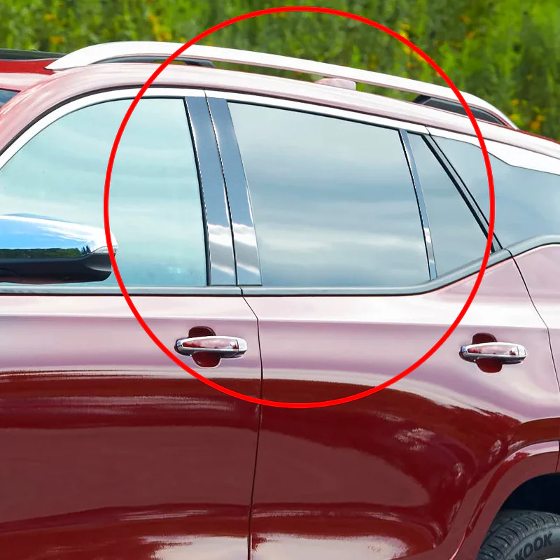 For 2018 - 2022 GMC Terrain Mirror Chrome Exterior Stainless Car Window Door Pillar Trim 6-PCS - Image 8