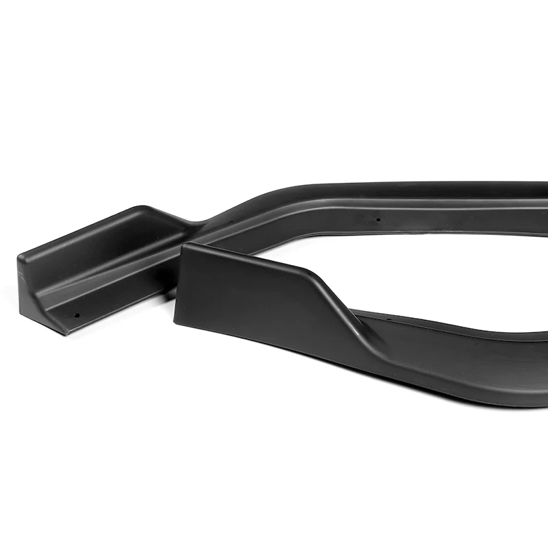 For 2018-2023 Ford Mustang Matt Black GT-Style Front Bumper Body Kit Spoiler Lip 3-PCS - Image 2