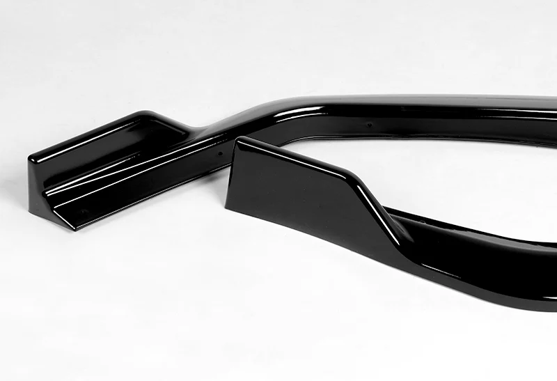 For 2018-2023 Ford Mustang Painted Black GT-Style Front Bumper Body Kit Spoiler Lip 3-PCS - Image 3