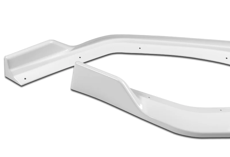 For 2018-2023 Ford Mustang Painted White GT-Style Front Bumper Body Kit Spoiler Lip 3-PCS - Image 3