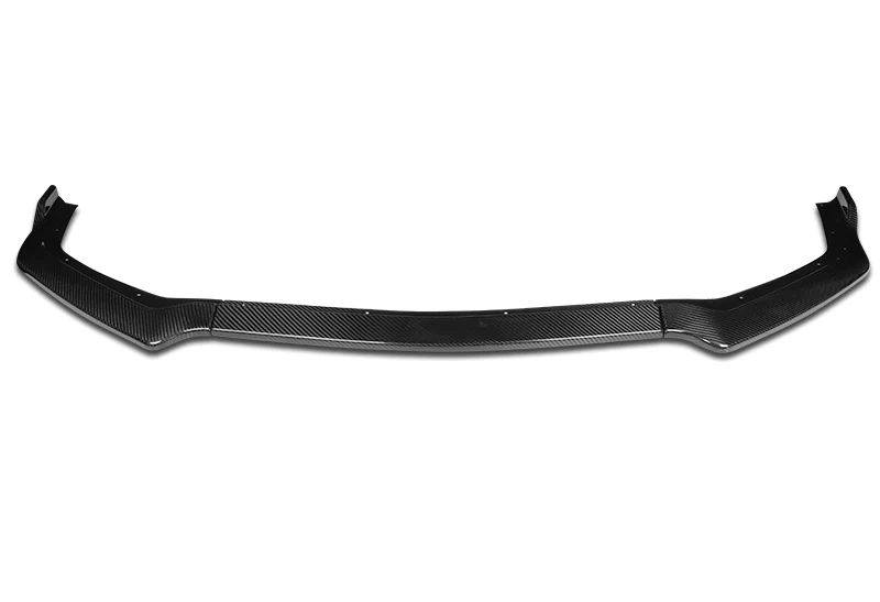 For 2018-2023 Ford Mustang Real Carbon Fiber GT-Style Front Bumper Body Kit Spoiler Lip 3-PCS - Image 4