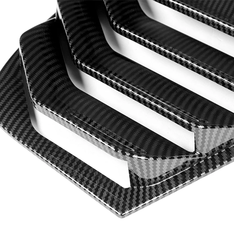 For 2018 - 2023 Kia Stinger ABS Side Window Louvers Scoop Sun Shade Covers Vent -Carbon Fiber Look - Image 4