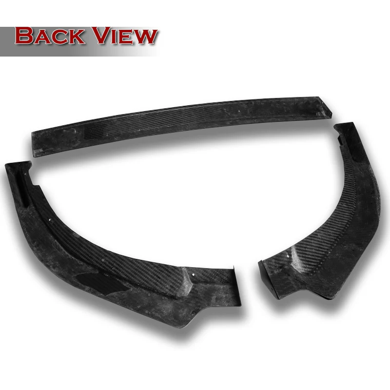 For 2018-2023 Kia Stinger GT-Line Carbon Fiber Front Bumper Splitter Spoiler Lip 3PCS - Image 3