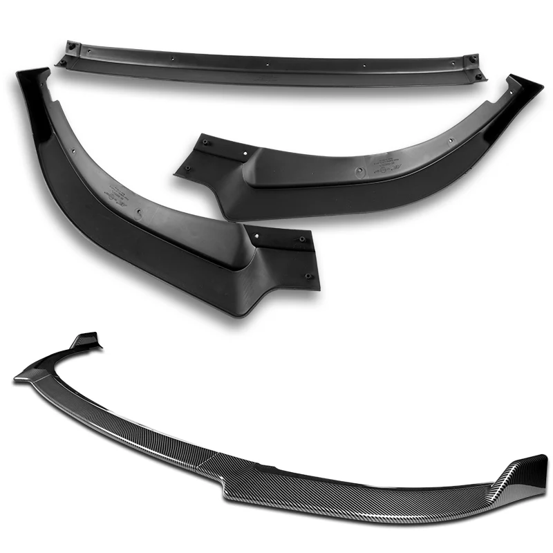 For 2018-2023 Kia Stinger GT-Line Carbon Look Front Bumper Splitter Spoiler Lip 3PCS - Image 4