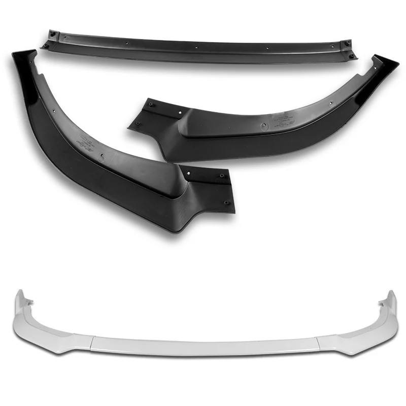 For 2018-2023 Kia Stinger GT-Line Painted White Front Bumper Splitter Spoiler Lip 3PCS - Image 3