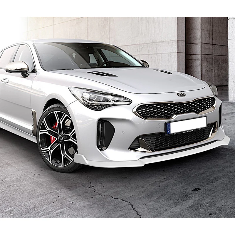 For 2018-2023 Kia Stinger GT-Line Painted White Front Bumper Splitter Spoiler Lip 3PCS - Image 5