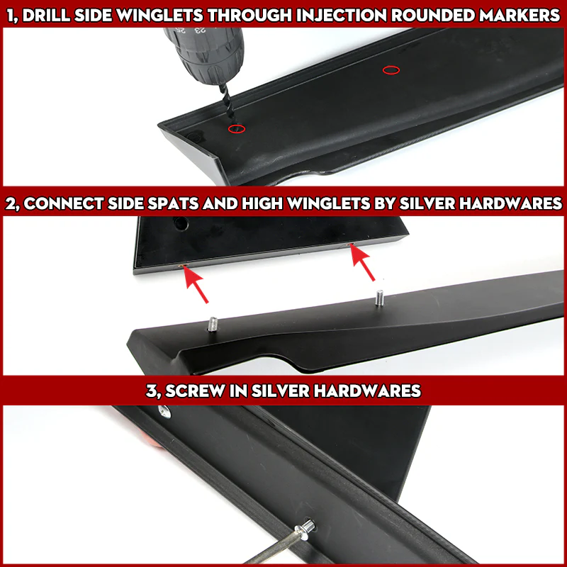 For 2018-2024 Toyota Camry SE XSE Rear Bumper Diffuser Lip W / Smoke LED Light - Image 6