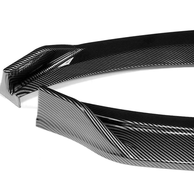 For 2019-2020 Hyundai Elantra Sedan 3-PCS Carbon Painted Front Bumper Body Spoiler Lip - Image 3