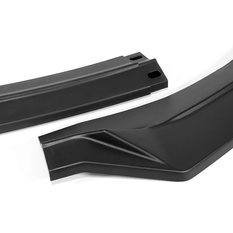For 2019-2020 Hyundai Elantra Sedan 3-PCS Matt Black Front Bumper Spoiler Splitter Lip - Image 2