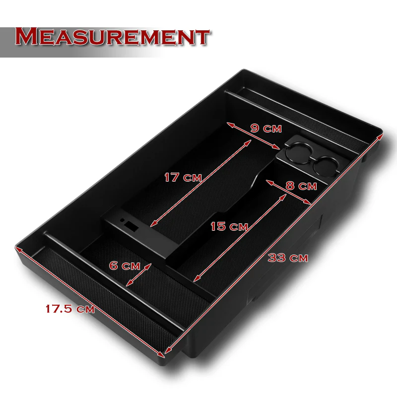 For 2019 - 2021 Chevrolet Chevy Silverado / GMC Sierra Center Console Organizer Tray Armrest Storage Box - Image 5