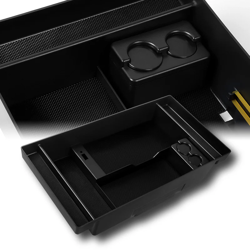 For 2019 - 2021 Chevrolet Chevy Silverado / GMC Sierra Center Console Organizer Tray Armrest Storage Box - Image 6
