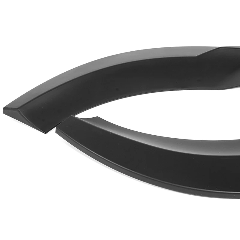 For 2008-2011 Mercedes C-Class Sport W204 Unpainted Matte Black Front Bumper Splitter Spoiler Lip 3PCS - Image 3