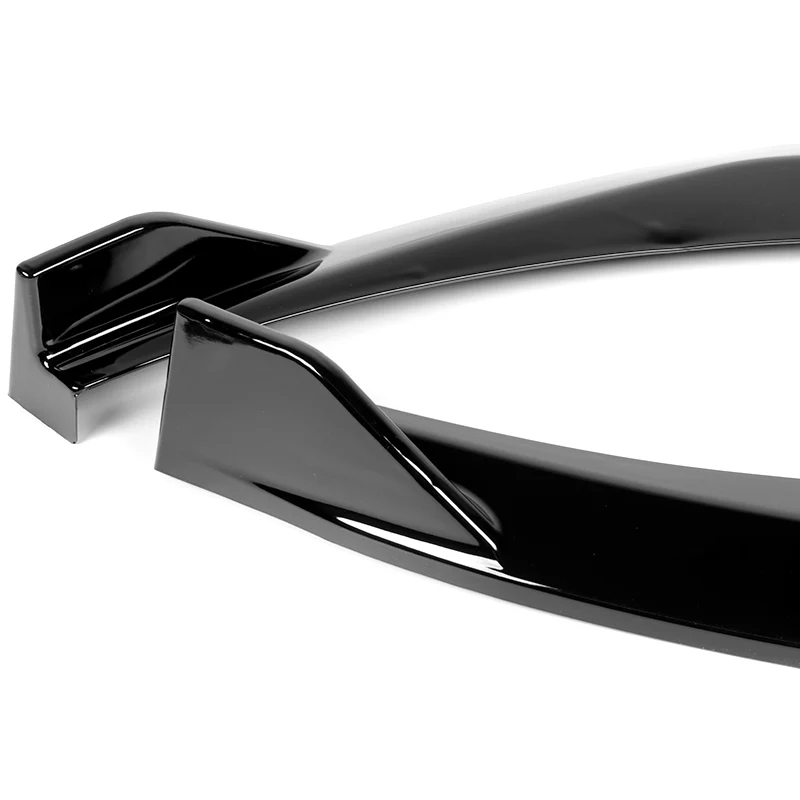 For 2019-2021 Kia Forte STP-Style Painted Black Front Bumper Splitter Spoiler Lip 3PCS - Image 3