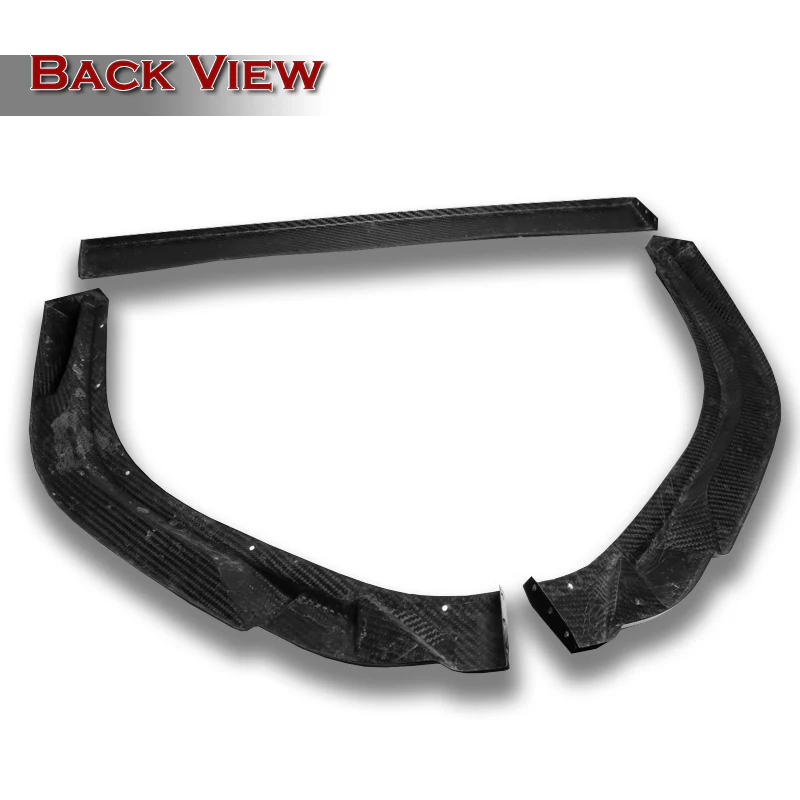 For 2019-2023 Lexus ES300h ES350 3-PCS Carbon Fiber Front Bumper Splitter Spoiler Lip - Image 2