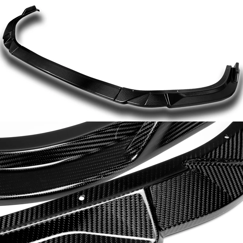 For 2019-2023 Lexus ES300h ES350 3-PCS Carbon Fiber Front Bumper Splitter Spoiler Lip - Image 3