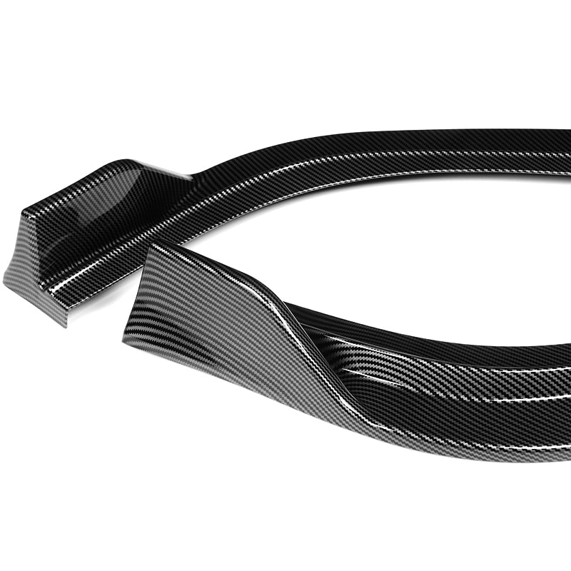 For 2019-2023 Lexus ES300H ES350 3-PCS Carbon Look Front Bumper Splitter Spoiler Lip - Image 4