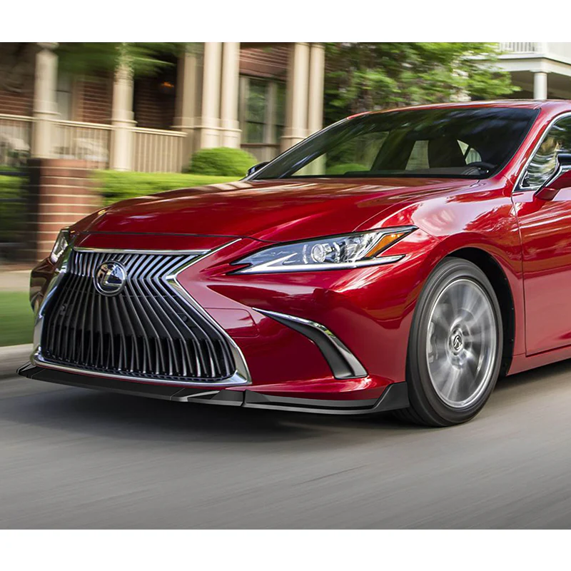 For 2019-2023 Lexus ES300H ES350 3-PCS Matt Black Front Bumper Splitter Spoiler Lip - Image 5