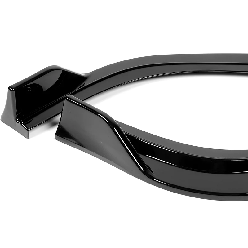 For 2019-2023 Lexus ES300H ES350 3-PCS Painted Black Front Bumper Splitter Spoiler Lip - Image 2