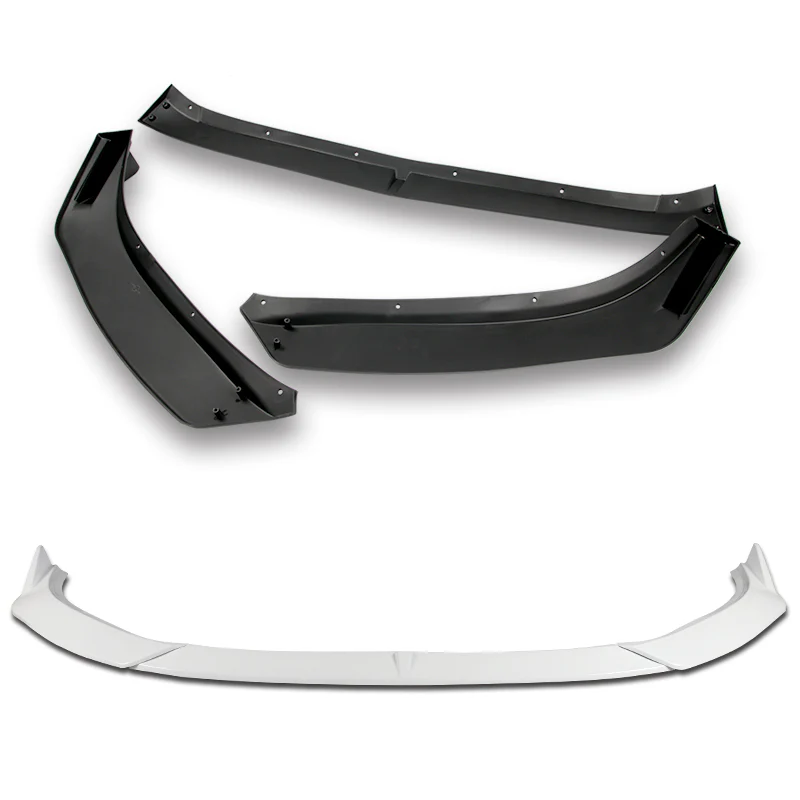 For 2019-2021 Mazda 6 Atenza JDM Painted White Front Bumper Splitter Spoiler Lip 3PCS - Image 4