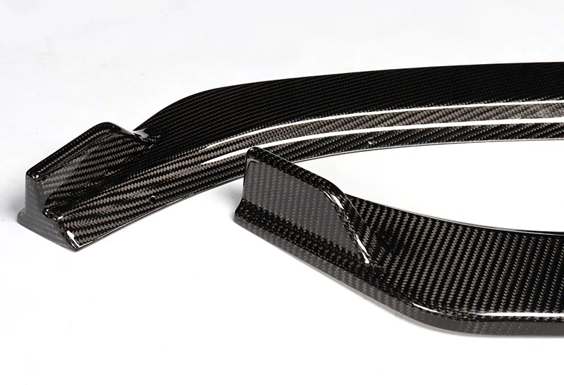 For 2019-2021 Mazda 6 Atenza JDM Real Carbon Fiber Front Bumper Splitter Spoiler Lip 3PCS - Image 3