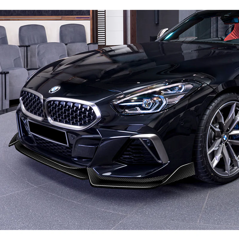 For 2019-2022 BMW Z4 G29 M-Sport 3-Pcs  Carbon Fiber Front Bumper Spoiler Splitter Lip - Image 5