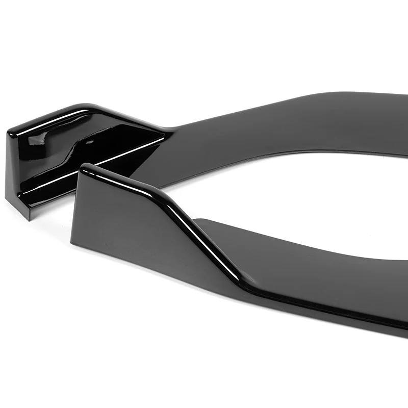 For 2019-2022 Toyota Corolla Hatchback TS-Style 3-PCS  Painted Black Front Bumper Lip - Image 3