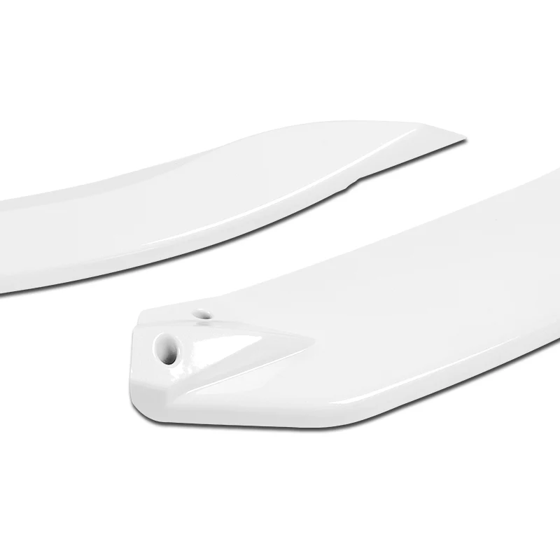 For 2019-2022 Toyota Corolla Hatchback TS-Style 3-PCS Painted White Front Bumper Lip - Image 2