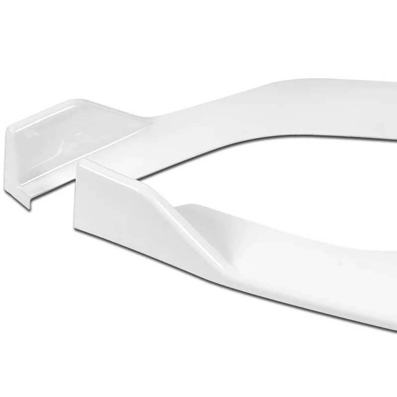 For 2019-2022 Toyota Corolla Hatchback TS-Style 3-PCS Painted White Front Bumper Lip - Image 3