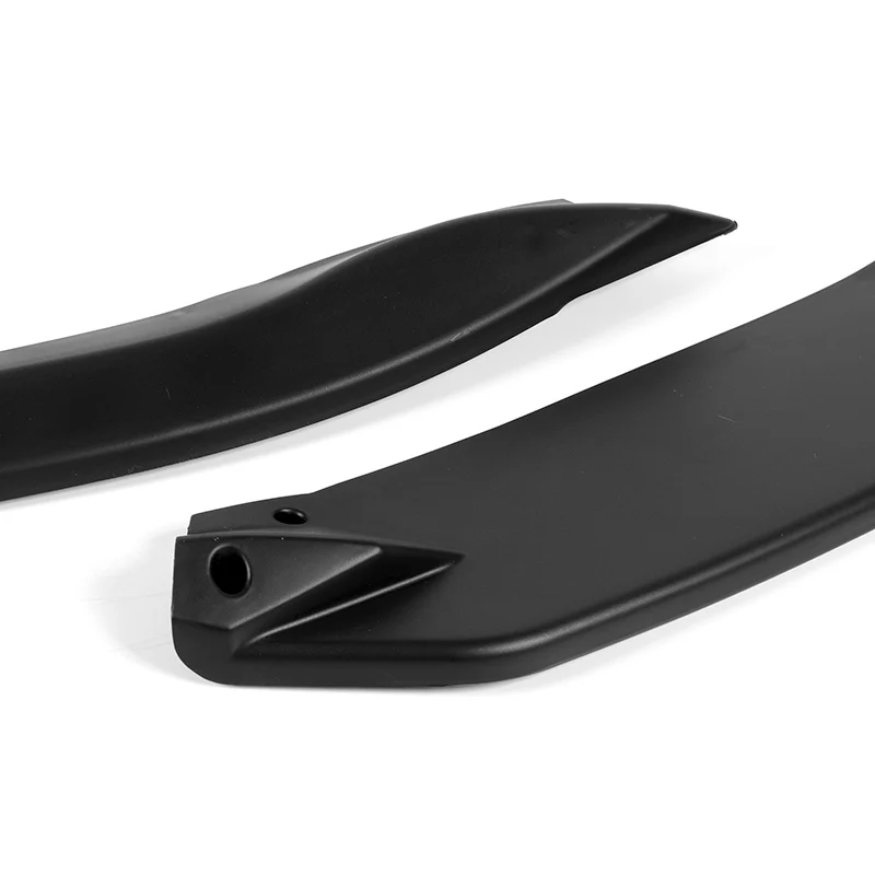 For 2019-2022 Toyota Corolla SE Hatchback TS-Style 3-PCS Matt Black Front Bumper Lip - Image 2