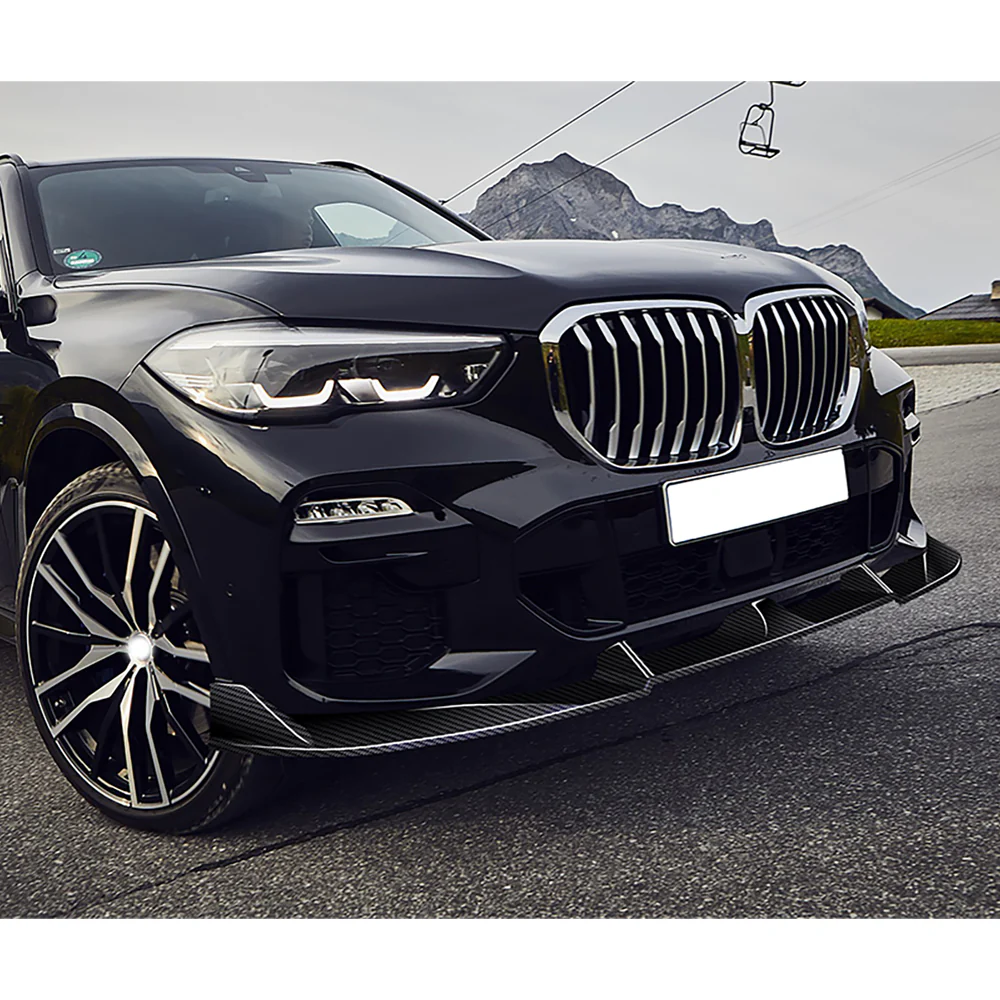 For 2019-2023 BMW X5 G05 M-Sport Front Bumper Lip Spoiler Splitter -Real Carbon Fiber - Image 7