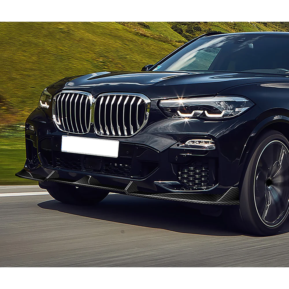 For 2019-2023 BMW X5 G05 M-Sport Front Bumper Lip Spoiler Splitter -Real Carbon Fiber - Image 8