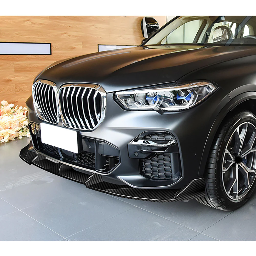 For 2019-2023 BMW X5 G05 M-Sport Front Bumper Lip Spoiler Splitter -Real Carbon Fiber - Image 9
