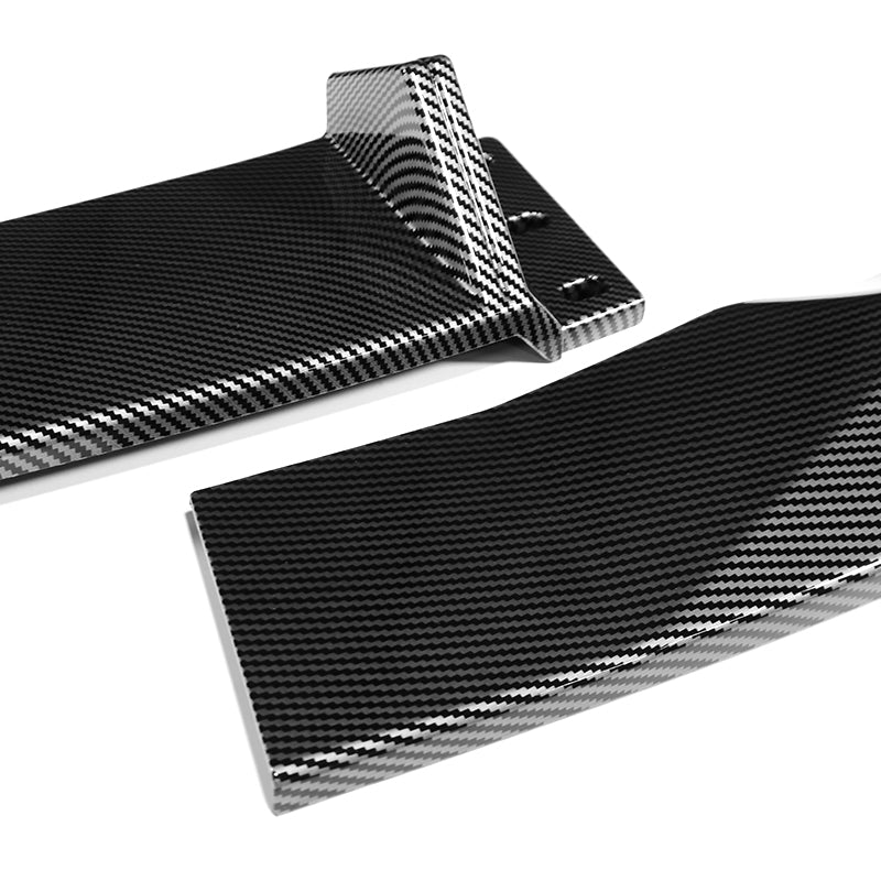 For 2019-2023 BMW X5 G05 M-Sport Carbon Look Front Bumper Body Splitter Spoiler Lip 3PCS - Image 2