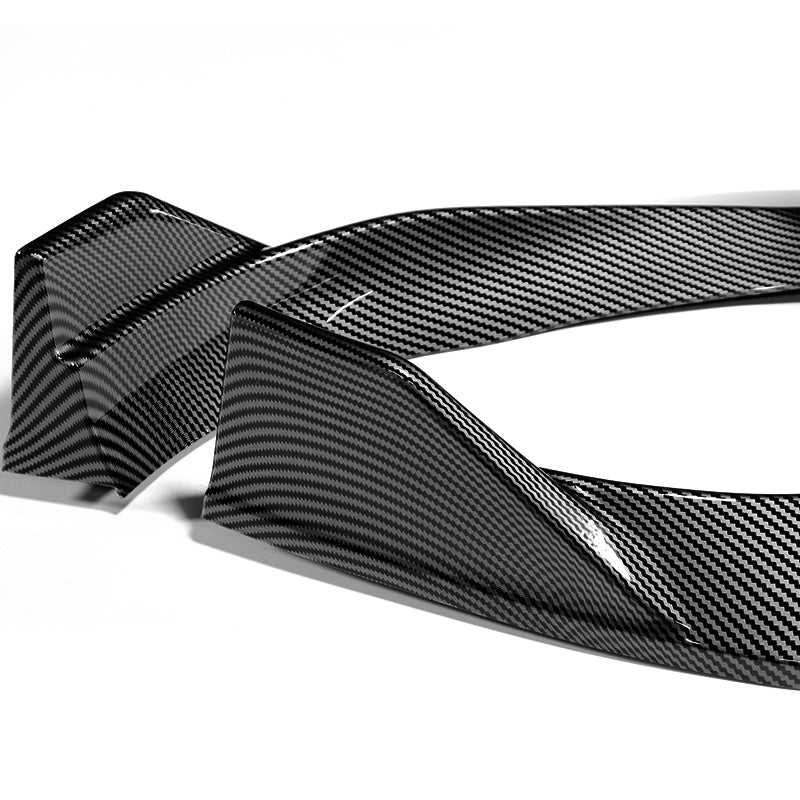 For 2019-2023 BMW X5 G05 M-Sport Carbon Look Front Bumper Body Splitter Spoiler Lip 3PCS - Image 3