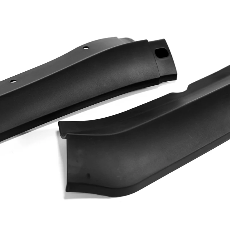 For 2013-2014 Cadillac ATS GT-Style Matte Black Front Bumper Body Splitter Spoiler Lip 3PCS - Image 2