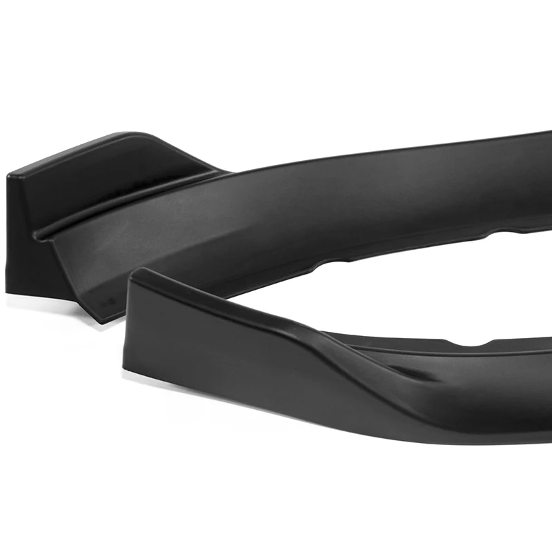 For 2013-2014 Cadillac ATS GT-Style Matte Black Front Bumper Body Splitter Spoiler Lip 3PCS - Image 3