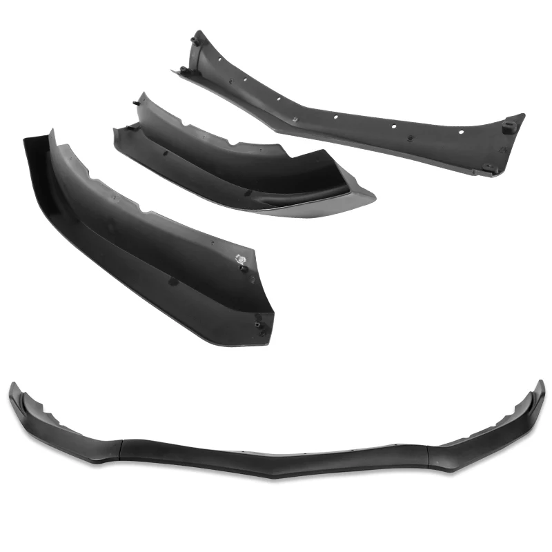 For 2013-2014 Cadillac ATS GT-Style Matte Black Front Bumper Body Splitter Spoiler Lip 3PCS - Image 4