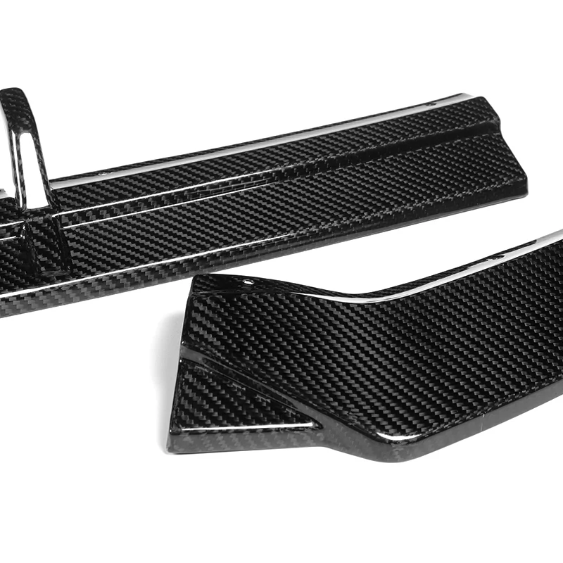 For 2019-2023 Mercedes A-Class AMG W177 Carbon Fiber Front Bumper Body Splitter Spoiler Lip 3PCS - Image 3