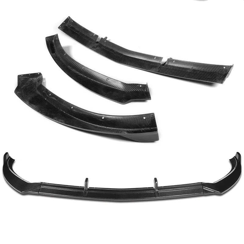 For 2019-2023 Mercedes A-Class AMG W177 Carbon Fiber Front Bumper Body Splitter Spoiler Lip 3PCS - Image 5