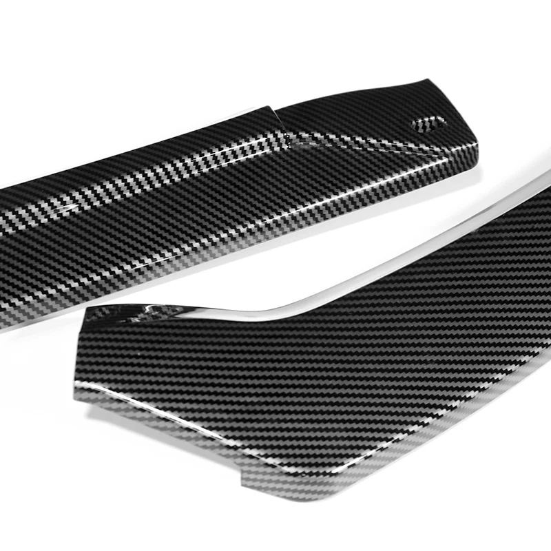 For 2019-2023 Mercedes-Benz A-Class AMG W177 Carbon Look Front Bumper Body Splitter Spoiler Lip 3PCS - Image 2